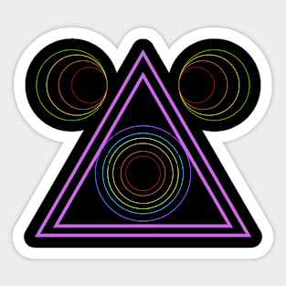 I love Geometry Sticker